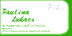 paulina lukacs business card
